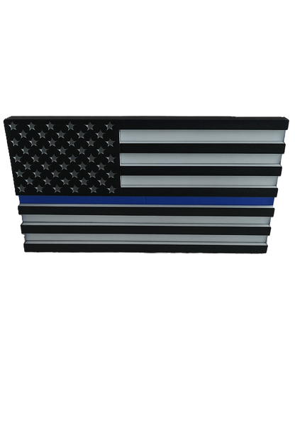 Trailer Hitch Cover Plug Thin Red and Blue Line For 2x2 Receivers
