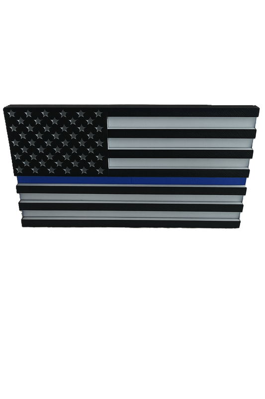 Trailer Hitch Cover Plug Thin Red and Blue Line For 2x2 Receivers
