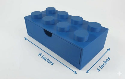 Kids Stackable Storage Box Office Organizer Home Decor Desktop Toy 8 Studs Home School Teacher School Children Adult Storage