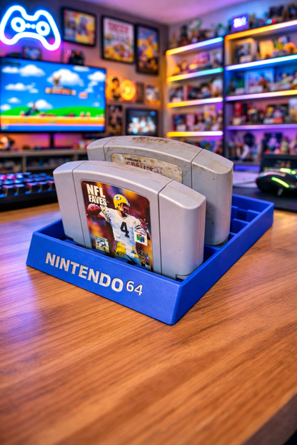 N64 Nintendo 64 System Game New Stand Cartridge Holder Display Rack 7 Videogames