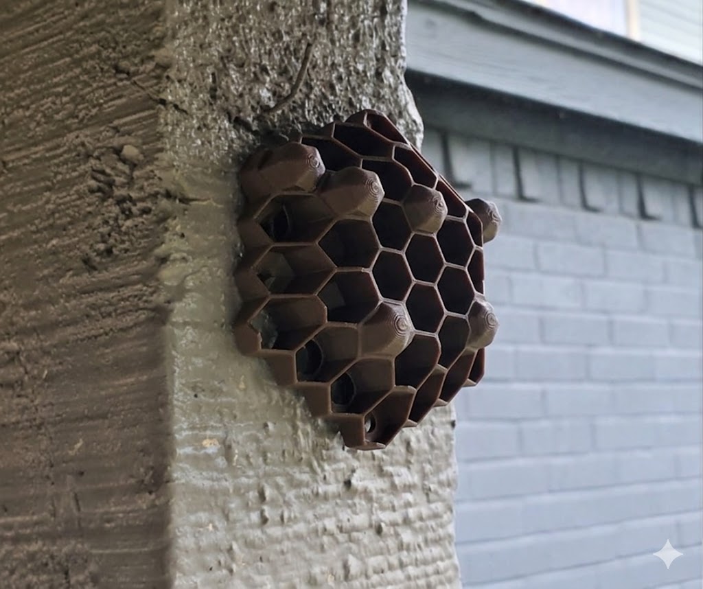 Chemical Free Wasp Nest Decoy Hornet Deterrent 3D Print Customizable Pack of 10 Brown