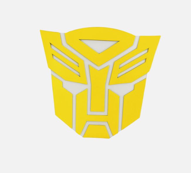 Bumblebee Transformers Tow Hitch Cover 2" Receiver - Yellow Autobot Logo Plug Cap for Truck SUV Jeep - Official Style Gift