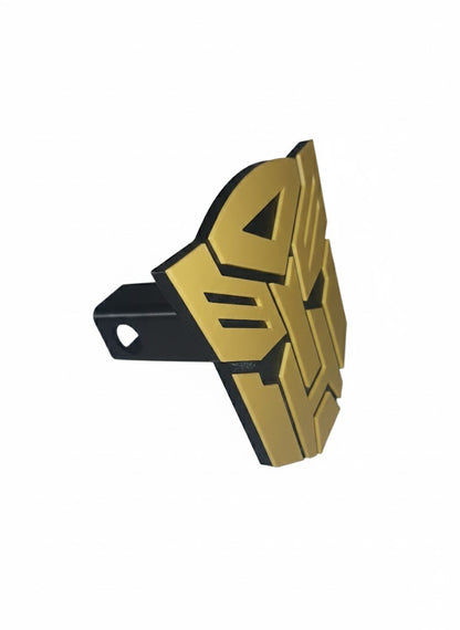 Bumblebee Transformers Tow Hitch Cover 2" Receiver - Yellow Autobot Logo Plug Cap for Truck SUV Jeep - Official Style Gift