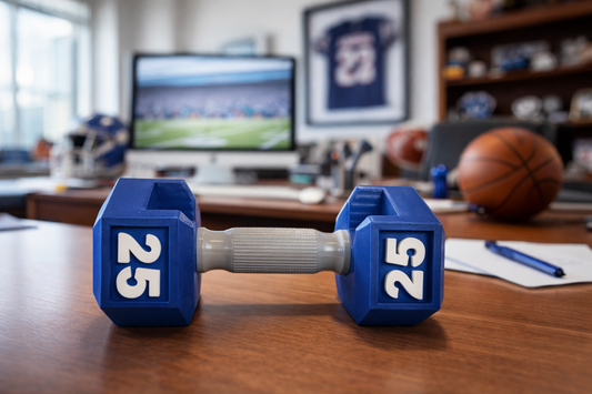 Dumbbell Fun Business Card Holder Carrier House Customizable Design Fitness Gym