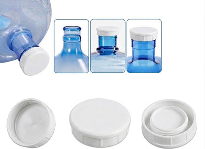 55mm Food Safe Screw Cap Lid for 5 Gallon & 3 Gallon Water Jugs - Replacement Cap for Stackable Storage Containers, Food Grade BPA Free