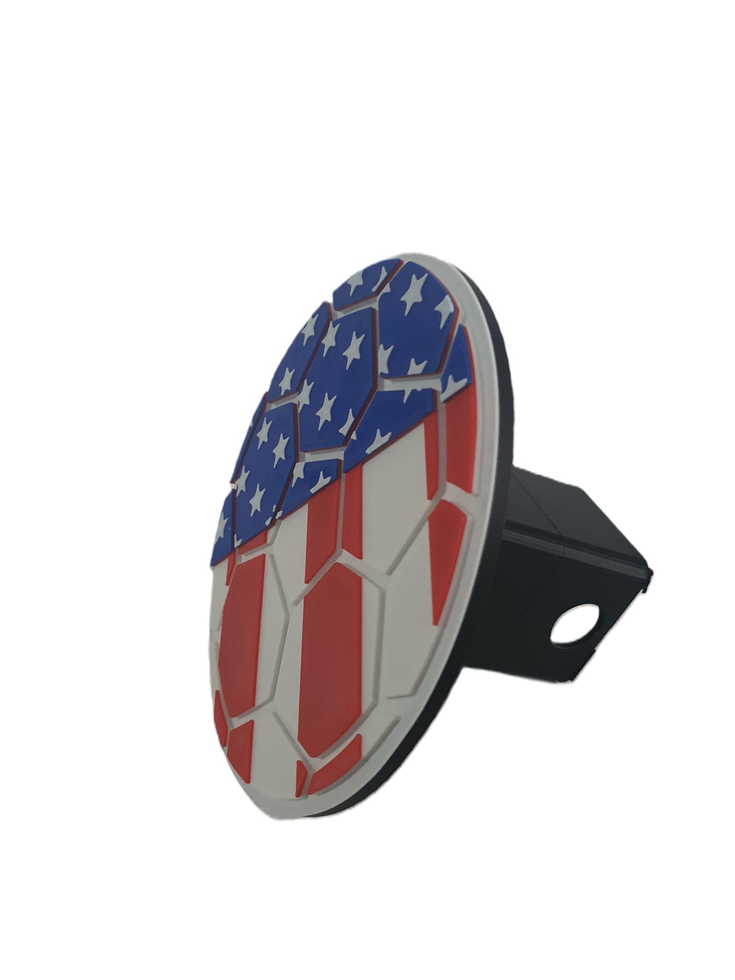 USA Soccer FIFA Trailer Hitch Cover Cap Plug – Fits 2" Receiver Truck SUV – USMNT USWNT World Cup Fan Gift for Soccer Fans