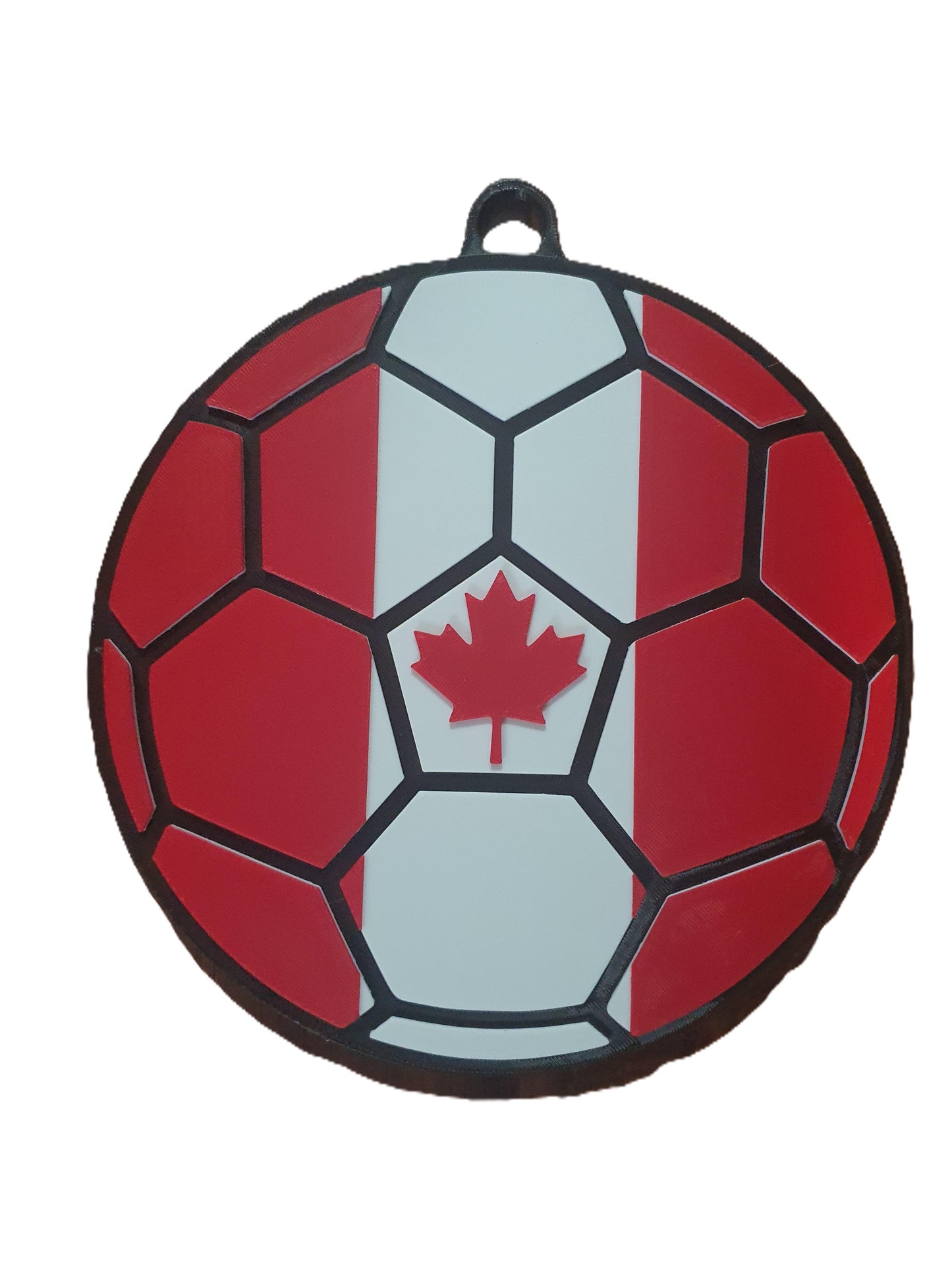 Canada Flag Soccer Hype Chain Necklace - FIFA World Cup Fan Maple Leaf Chain | Canadian Soccer Jewelry for Stadiums and Ultras