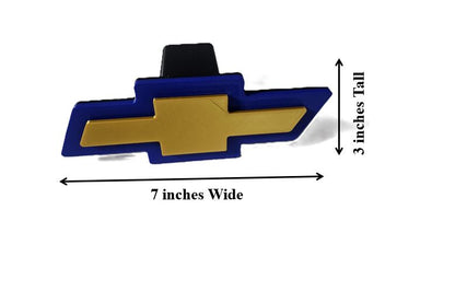 Blue Gold Chevrolet Chevy Truck Black Bowtie Cover Plug Cap Hitch Silverado 1500