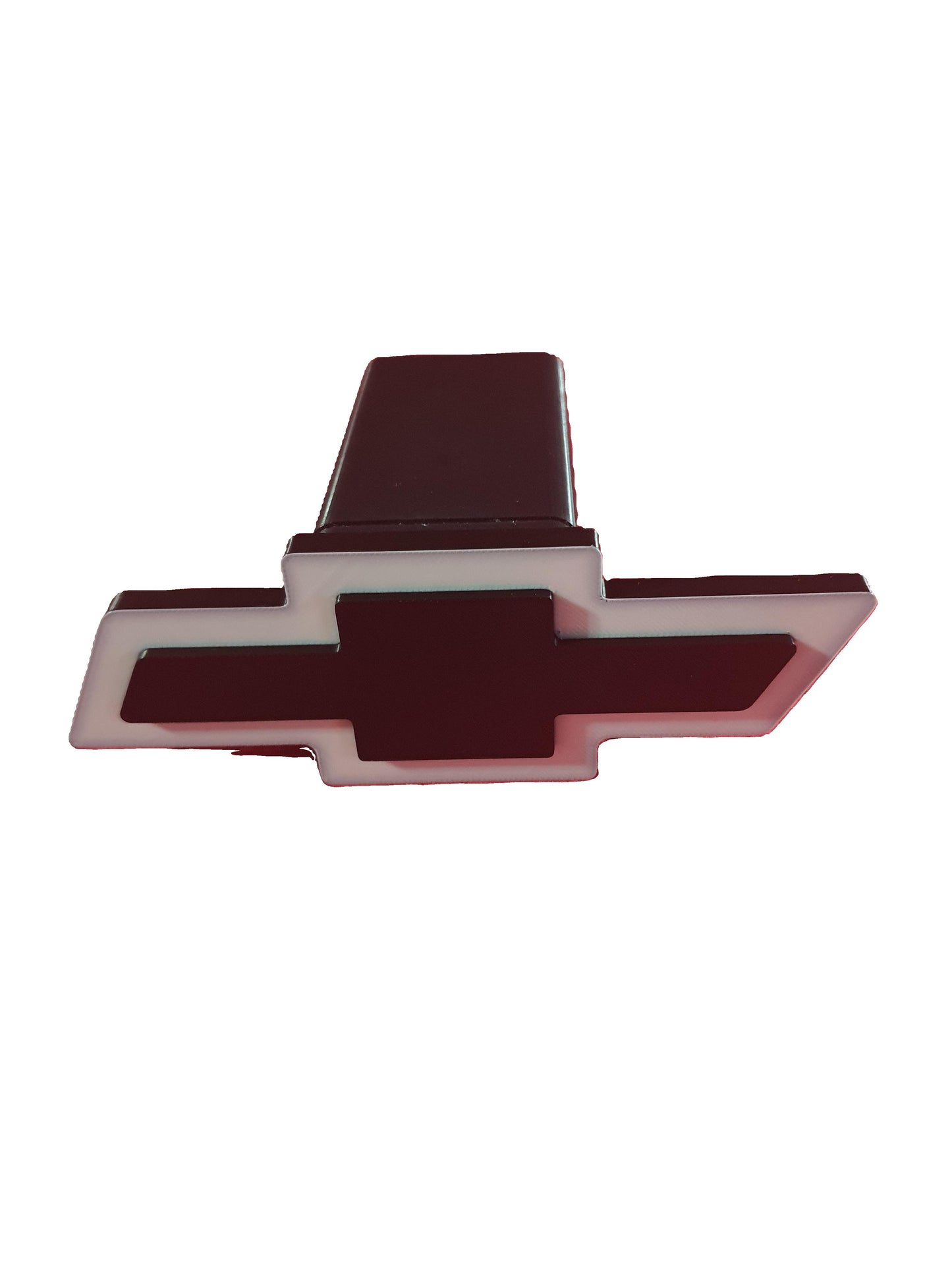 Chevrolet Chevy Truck Bowtie Cover Plug Cap Tow Hitch fits 2" Receivers Black