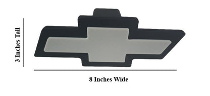 Chevrolet Chevy Truck Large 8x3 Inch Bowtie Cover Plug Cap Tow Hitch 2" Receiver