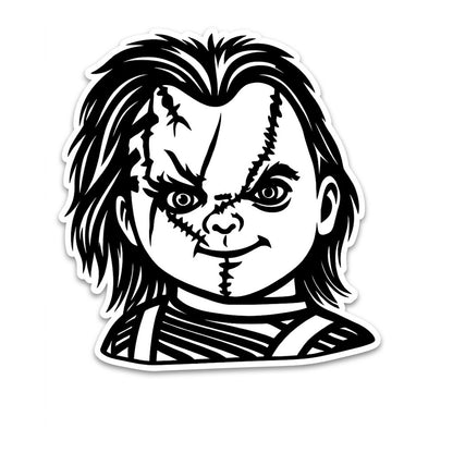 Chucky Childs Play Trailer Hitch Cover 2" Receiver Evil Doll Horror Movie Plug Cap Black Good Guy Scary Slasher Truck SUV Halloween Gift