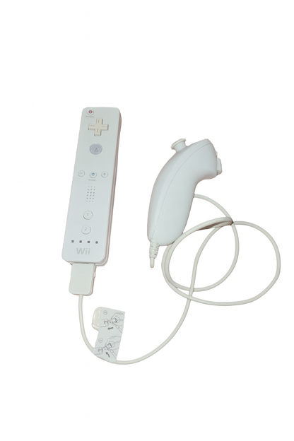 Nintendo Wii Motion Remote Controller RVL-003 Nunchuck Bundle RVL-004 RVL-025