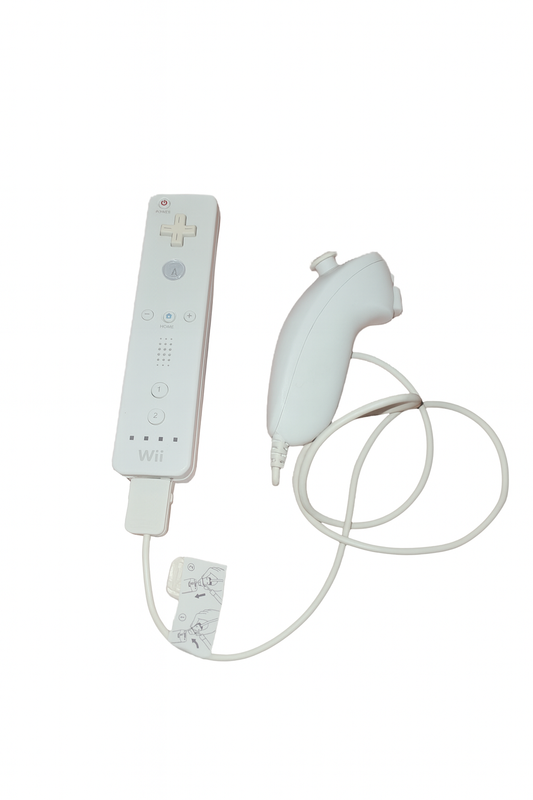Nintendo Wii Motion Remote Controller RVL-003 Nunchuck Bundle RVL-004 RVL-025