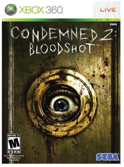 Condemned 2: Bloodshot (Microsoft Xbox 360, 2008) Videogame Disc Very Good