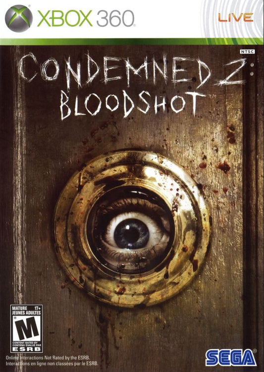 Condemned 2: Bloodshot (Microsoft Xbox 360, 2008) Complete Clean Near Mint 68020
