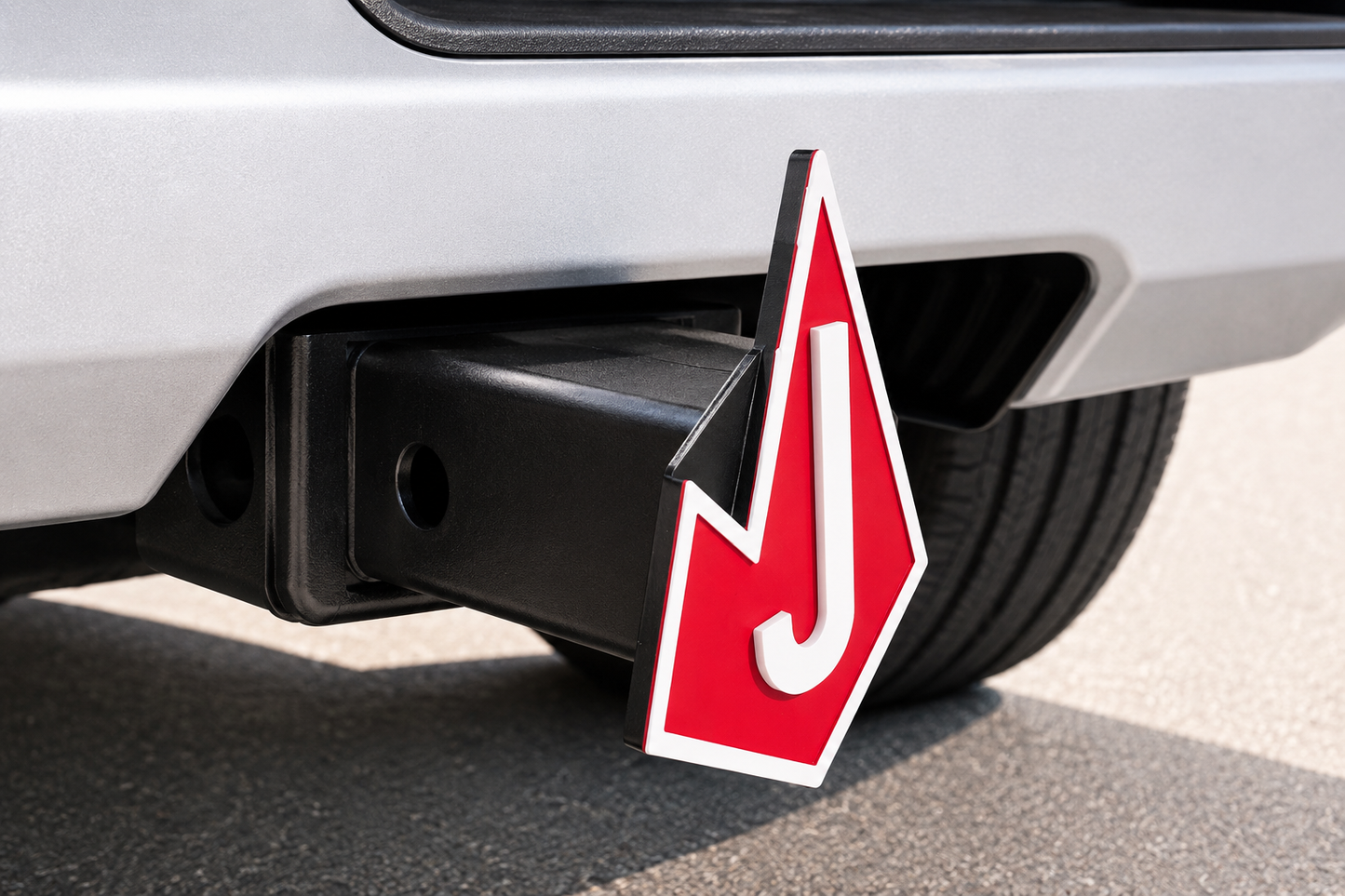 Converse Judson Rockets J Highschool Football Baseball Basketball Sports Red Logo Trailer Hitch Receiver Cover Plug 2" Receiver