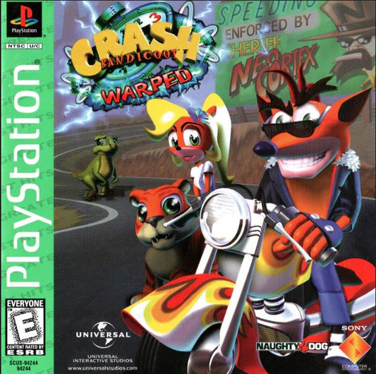 Crash Bandicoot 3: Warped GH PS1 PlayStation 1 Good Video Game Disc SCUS-94244