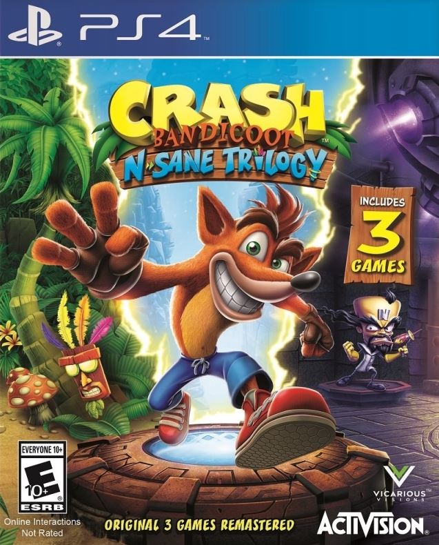 Crash Bandicoot N. Sane Trilogy (Sony PlayStation 4 PS4, 2017) Complete CIB VG