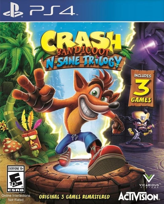 Crash Bandicoot N Sane Trilogy PlayStation 4, 2017 Complete Near Mint CUSA-07402