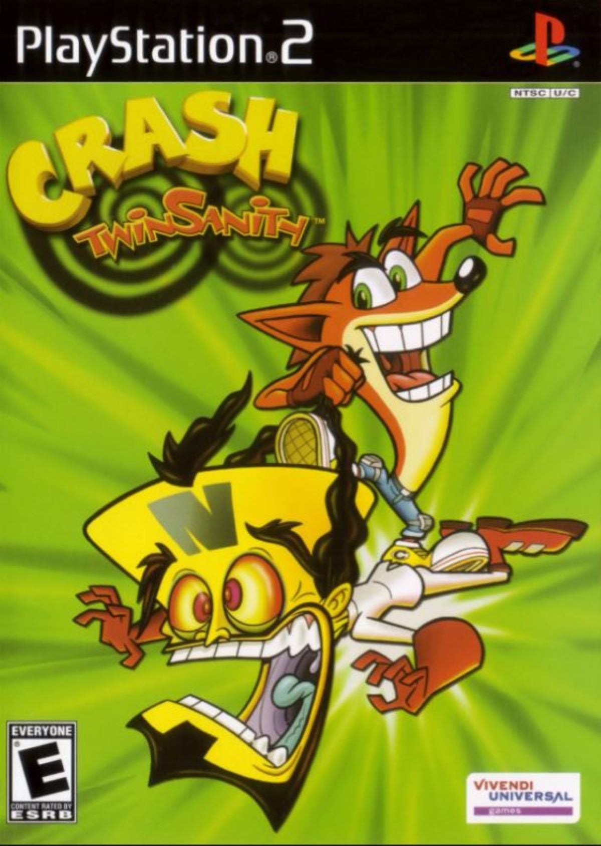 Crash Twinsanity (Sony PlayStation 2 PS2, 2004) Disc Very Good