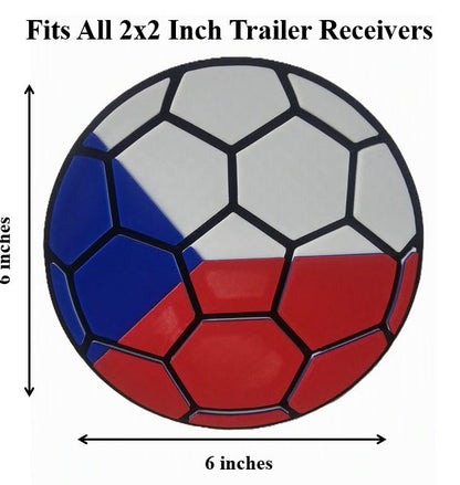 Czech Republic Trailer Hitch Cover - FIFA World Cup Football Soccer Fan