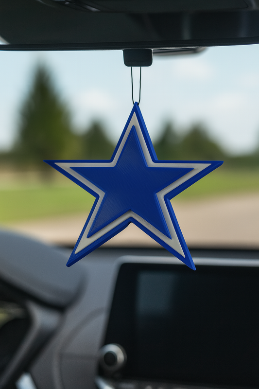 Dallas Cowboys Star Hanger for Rearview Mirror NFL Fan Car Accessory Customize
