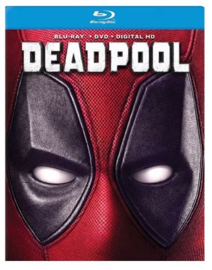 Deadpool Blu-ray DVD 2016 2 Disc Slipcover Ryan Reynolds Marvel Superhero Action Comedy Uncut Original Fox X-Men Antihero