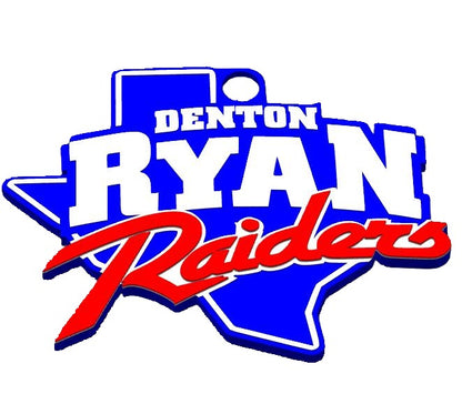 Denton Ryan Raiders Hype Chain for NTX Varsity Areas | Booster Club Cheer Squad Spirit Necklace Football Baseball Softball Basketball Tennis