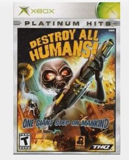 Destroy All Humans Platinum Hits (Microsoft Xbox, 2005) 1 Year Guarantee Tested