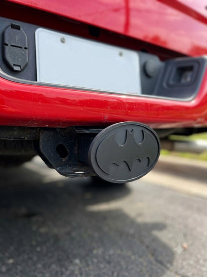 Blackout Evil Batman Tow Hitch Cover 2" Receiver - Large 6x3 Inch Bat Logo Plug Cap for Trucks, SUVs, Off-Road & Tactical Stealth Build Pro
