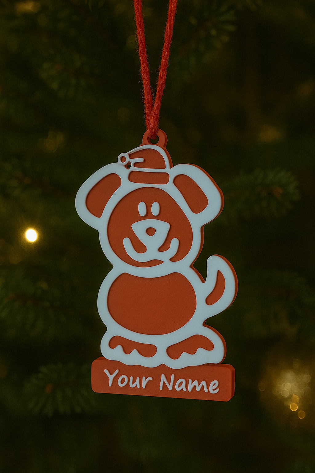 Christmas Holiday Tree Ornament Family Man Woman Children Dog Customize 6 Piece Bundle