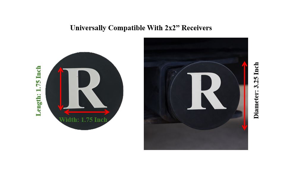 Print on Demand Business Personal Advertising Truck Trailer Hitch Receiver Tow Cover Plug Cap 2"