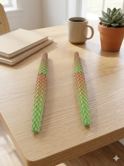 Dragon Scale Ballpoint G2 Pen Converter Cover Scale Armor Accent Orange Green