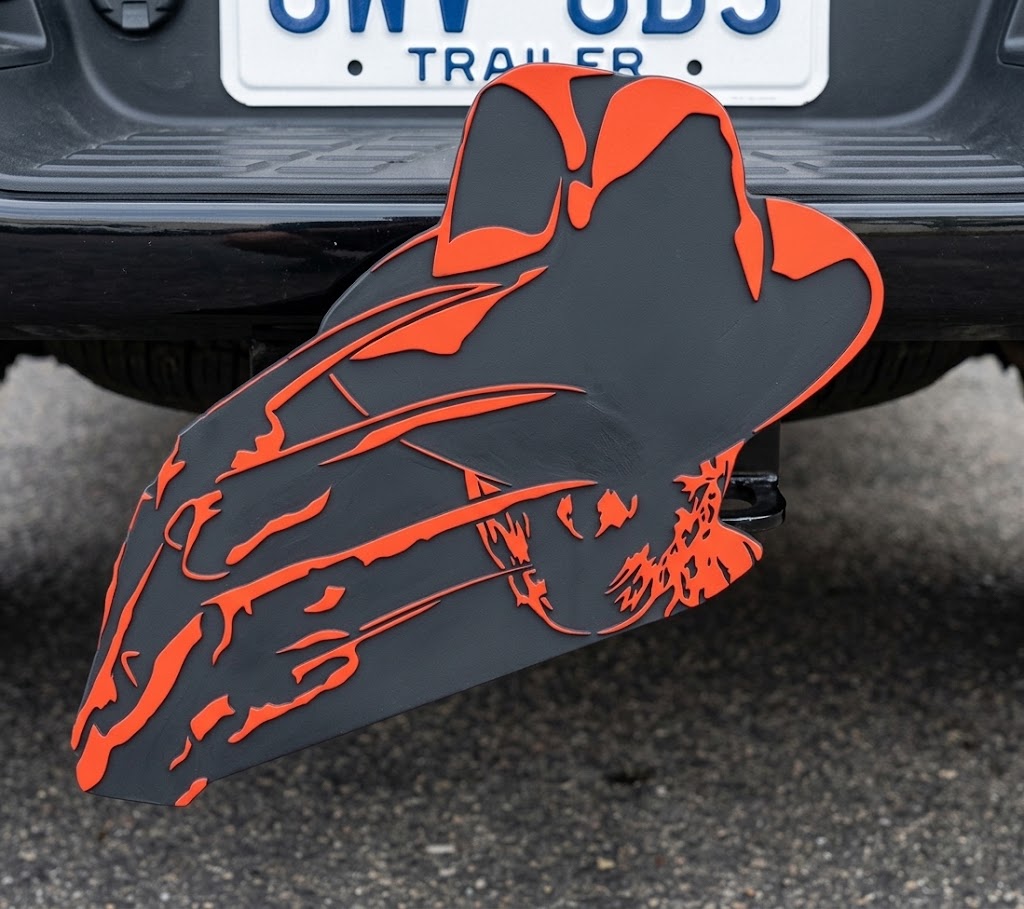 Freddy Krueger Trailer Hitch Plug Friday 13th Truck Receiver Halloween Horror Cover - Nightmare on Elm Street Hitch Cap - Scary