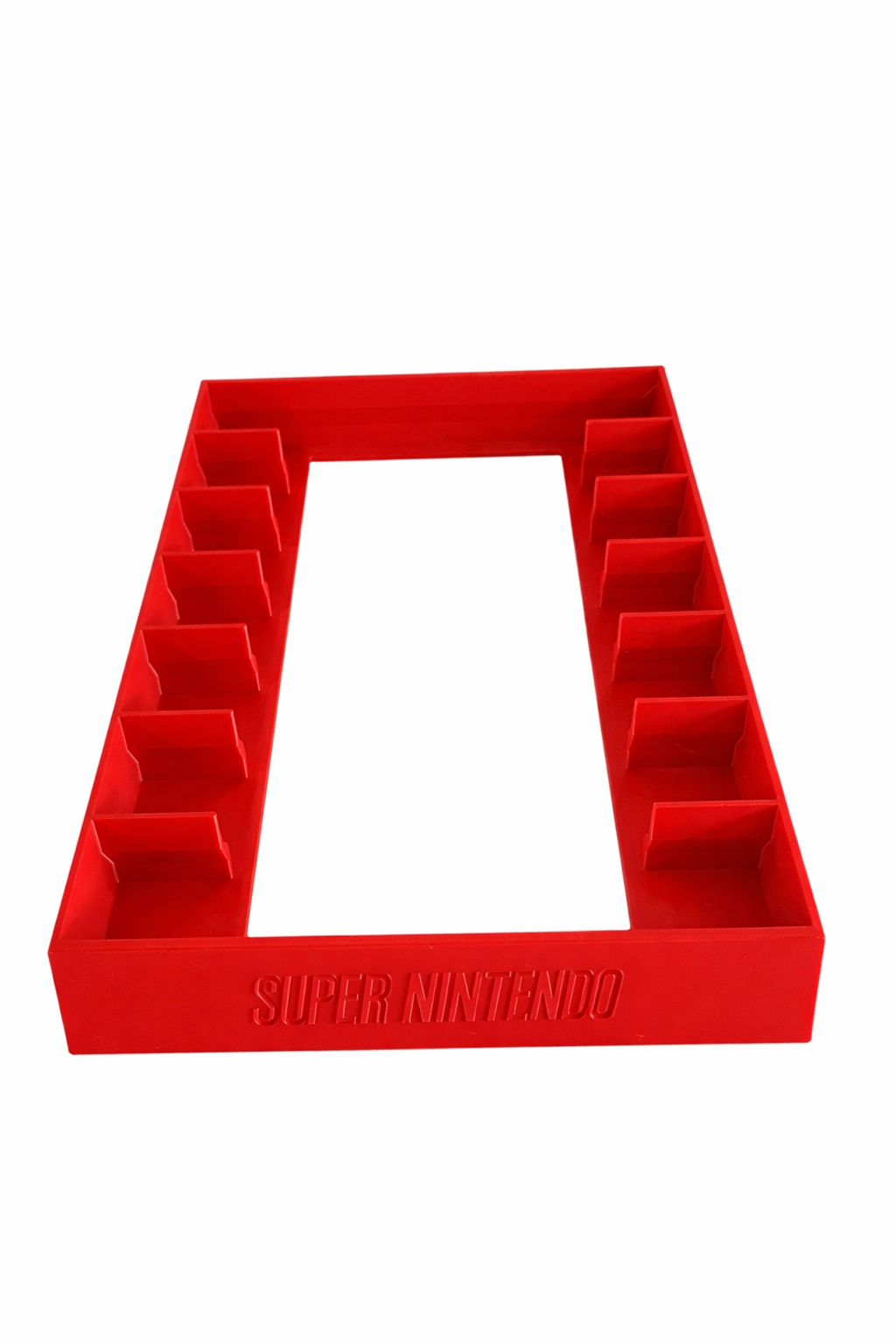 SNES Super Nintendo System Game Stand Cartridge Holder Display Rack 7 Videogame