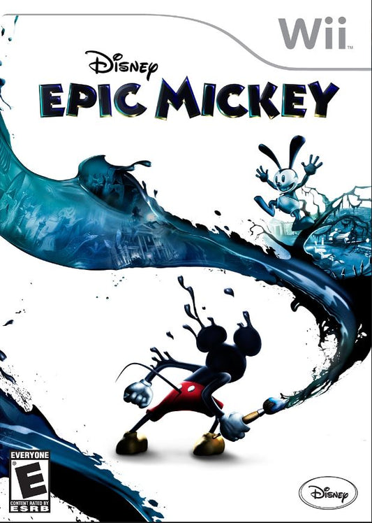 Disney Epic Mickey (Nintendo Wii, 2010) Complete CIB RVL-SEME-USA-B0 Manuel
