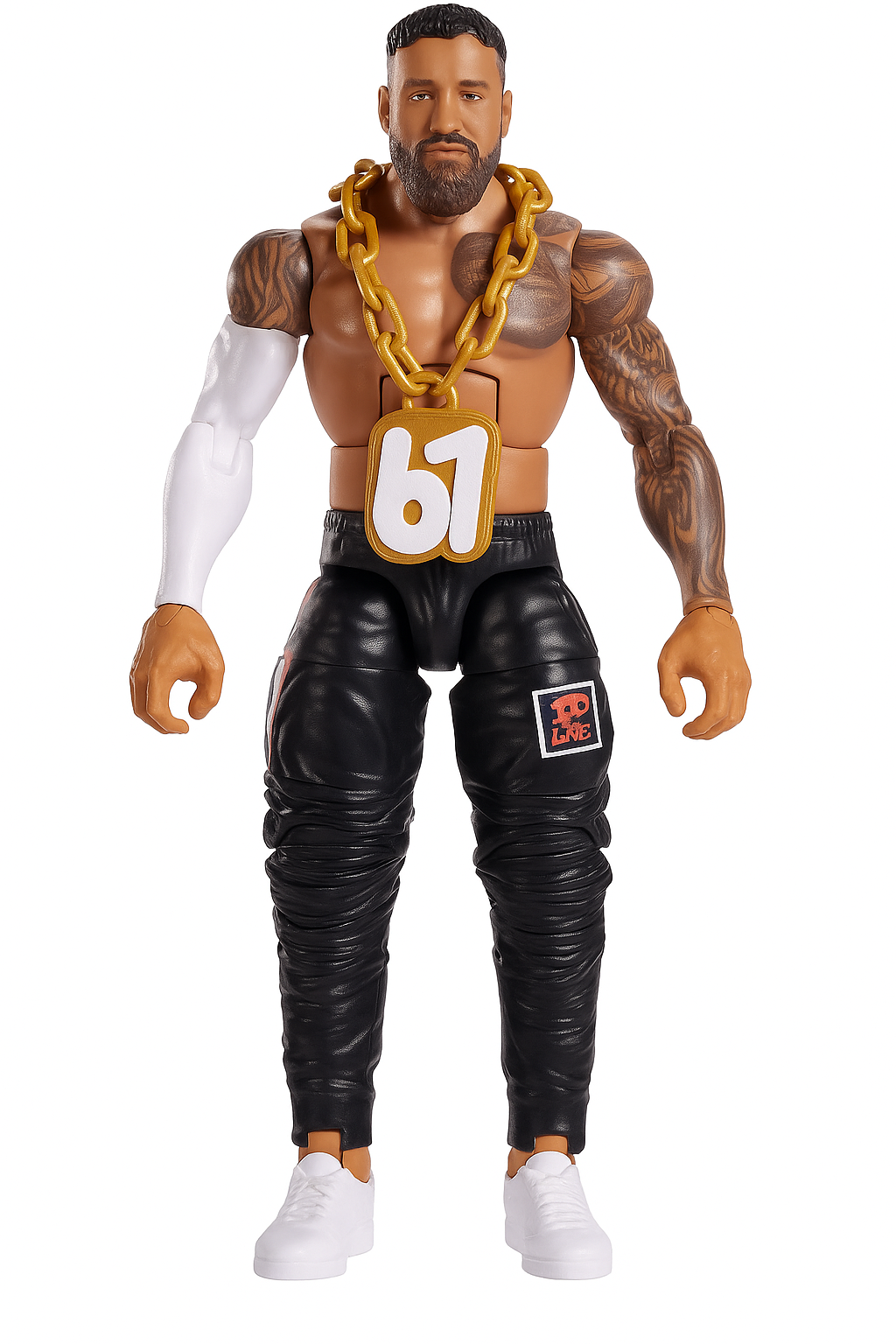 67 Hype Bing Necklace Compatible With WWE Wrestling Figure Accessory WWF AEW Gold