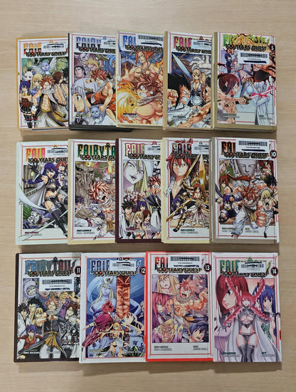 Fairy Tail 100 Years Quest Manga Lot Volumes 1 to 14 - English Hardcover Library Bound - Atsuo Ueda