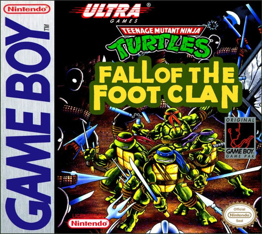Teenage Mutant Ninja Turtles: Fall of the Foot Clan Nintendo Game Boy Game Case
