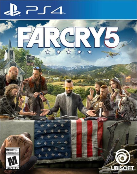 Far Cry 5 (Sony PlayStation 4, PS4,2018) Video Game Disc Very Good Tested