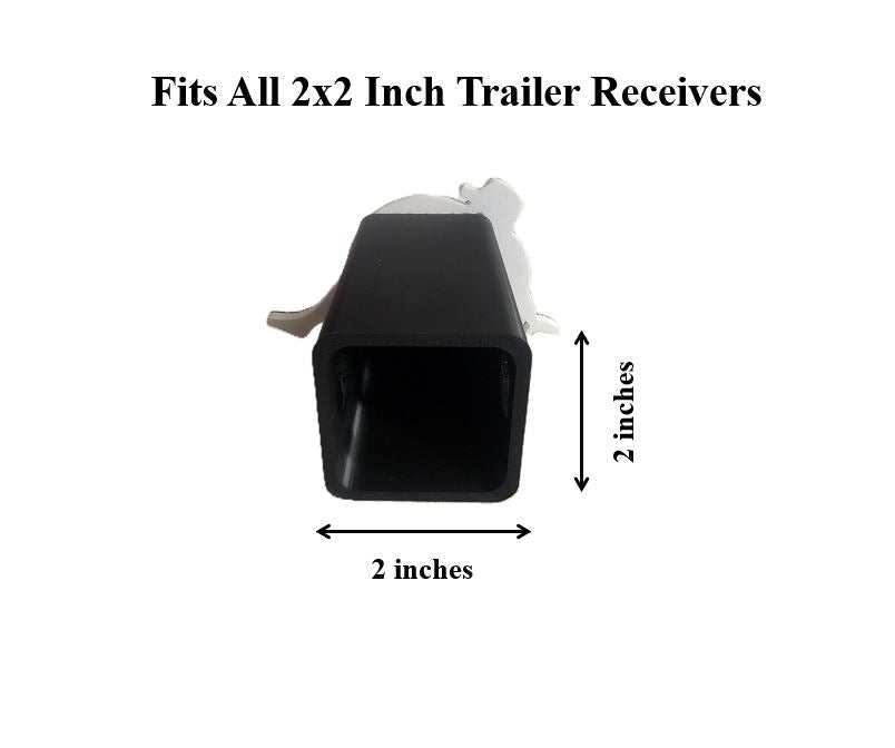 Blue Mudflap Fat Guy Trucker Symbol Trailer Hitch Receiver Cover Plug 2" Receiver New Compatible With Ford Dodge Jeep Ram Chevy Nissan Honda Universal Truck SUV Models 2x2