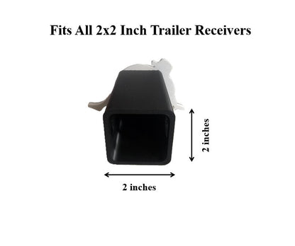 Blue Mudflap Fat Guy Trucker Symbol Trailer Hitch Receiver Cover Plug 2" Receiver New Compatible With Ford Dodge Jeep Ram Chevy Nissan Honda Universal Truck SUV Models 2x2