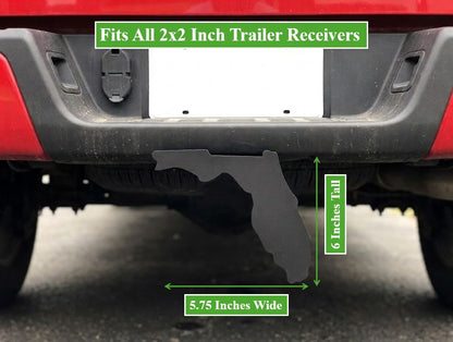 Florida State Trailer Hitch Cover Map Receiver Plug Truck SUV Gift Sunshine Decor Accessory