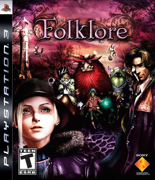 Folklore PS3 (Sony PlayStation 3, 2007) Videogame Disc Clean Very Good Free Ship