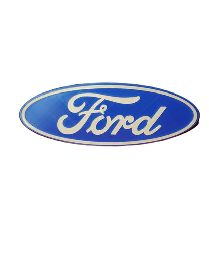 Blue Ford Cover Trailer Truck Plug Cap Tow Hitch 2" Receivers Oversized Logo 8x3