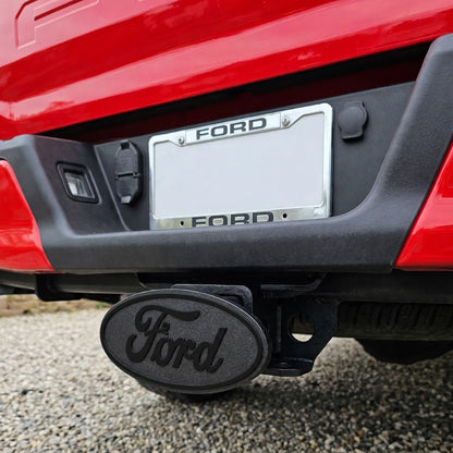 Black Out Ford Trailer Hitch Cover 8"x3" Emblem – Durable Plastic Hitch Plug for F-150 F-250 F-350 Truck Tow Protection (Copy)