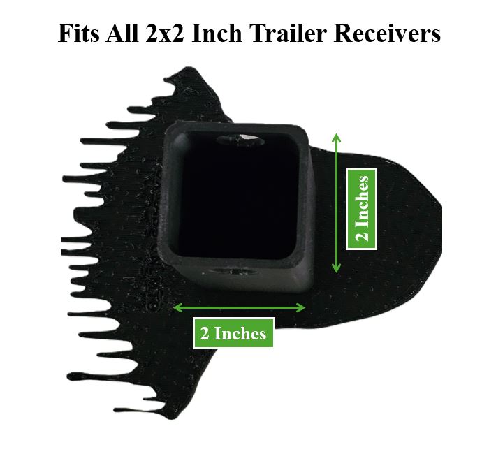 Frankenstein Halloween Trailer Hitch Cover 2" Receiver Tow Cap Monster Horror Plug Green Classic Movie Scary Universal Truck SUV Gift