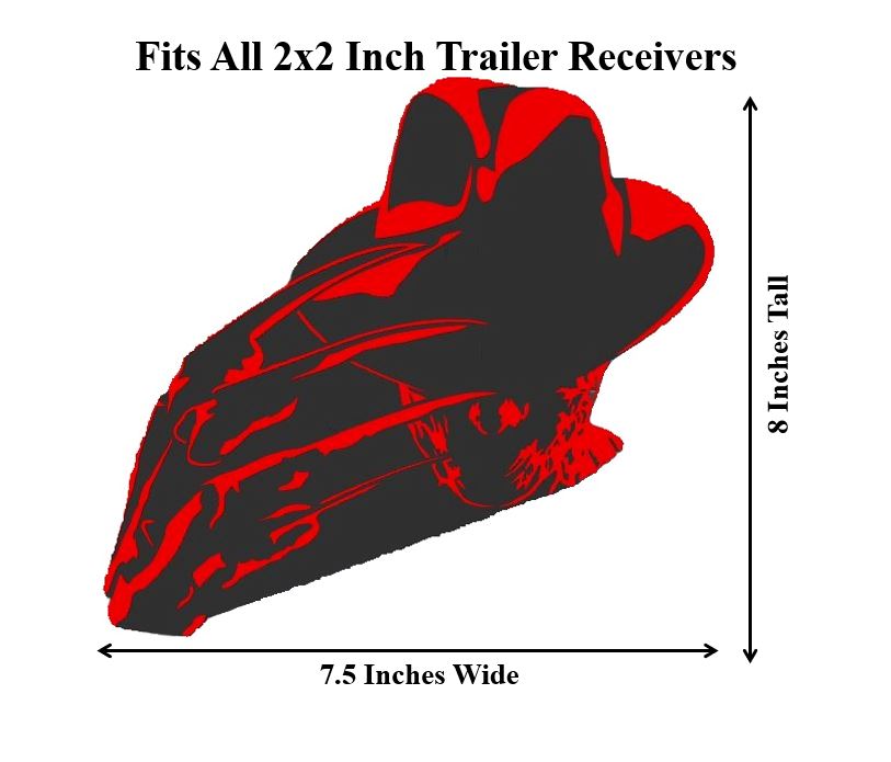 Freddy Krueger Trailer Hitch Plug Friday 13th Truck Receiver Halloween Horror Cover - Nightmare on Elm Street Hitch Cap - Scary