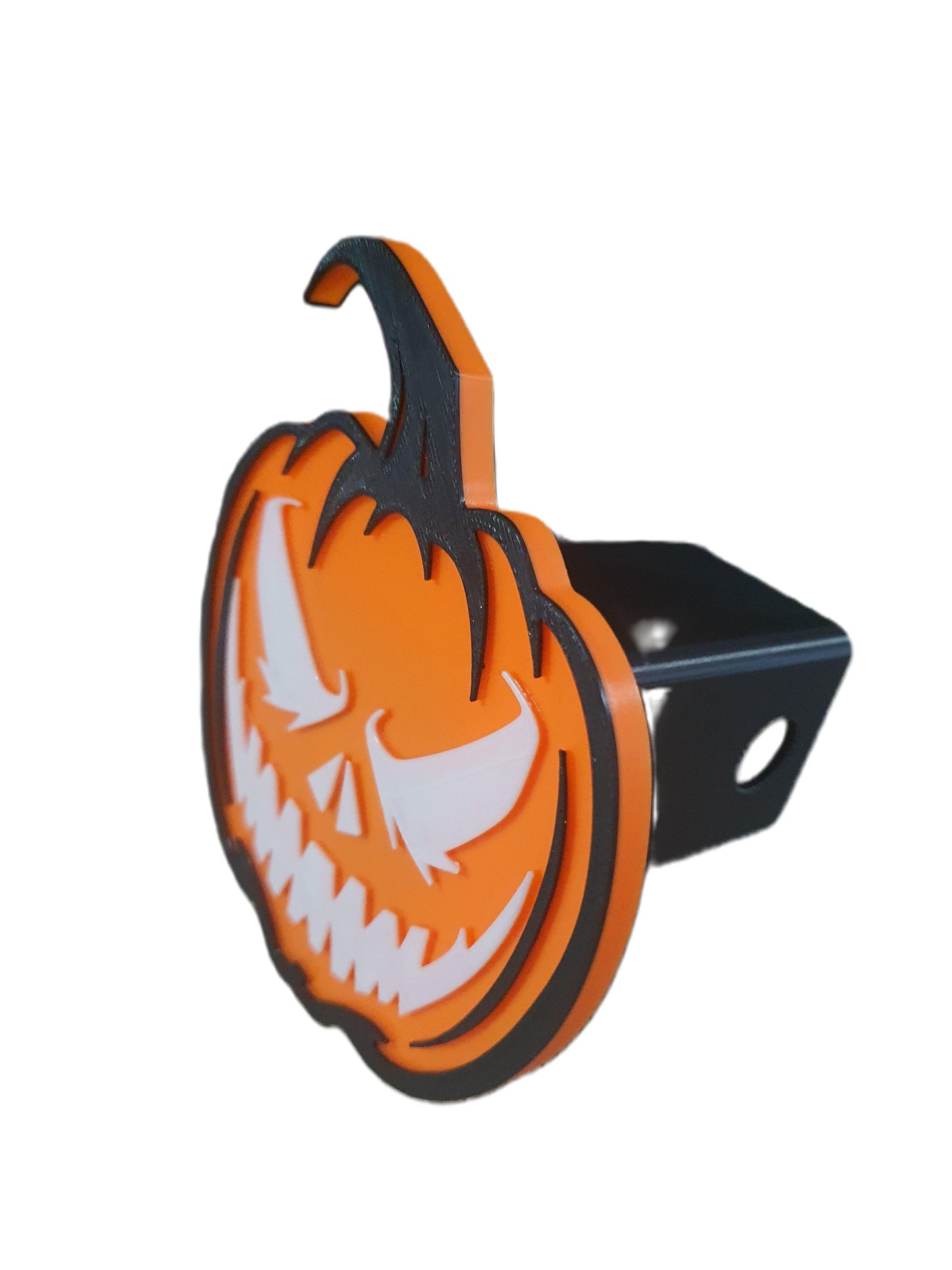 Pumpkin Halloween Spooky Cover Plug Cap Tow Hitch Fits 2" Receivers Truck SUV