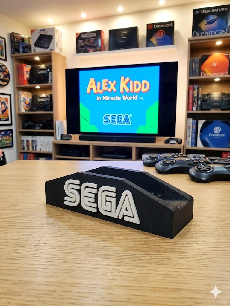 Sega Game Gear System Holder Storage Tray Display Rack Organizer Home Desk Shelf